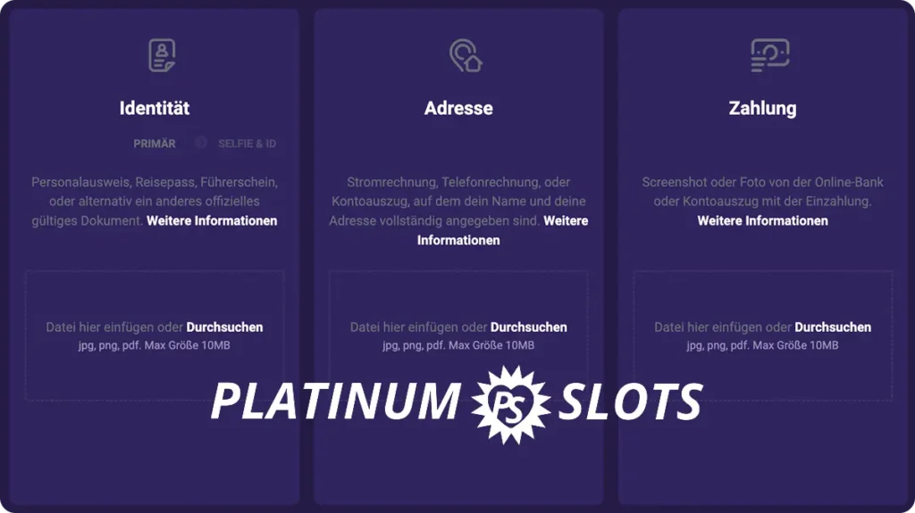 Verifizierung nach der Casino Login